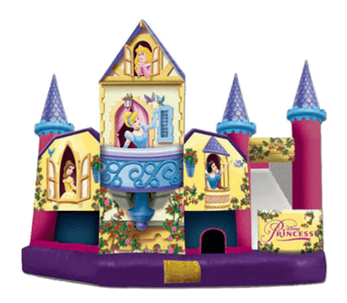 Disney-Princess-3D-5-In-1-inflatable-Combo-unit-for-rent