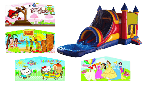 Dual_lane-4-in-1-combo-bouncer-rental Dual lane 4-in-1 combo bouncer-rental