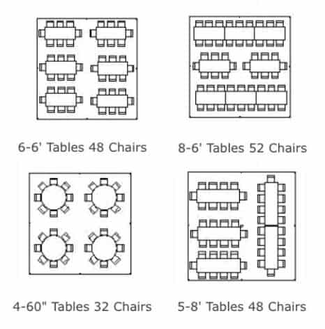 20x20 table seating layout image of table rentals 20x20 floor seating plan
