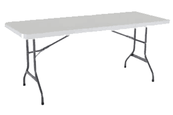 6-ft-Commercial-plastic-folding-banquet-table 6' Rectangular Table for Rent