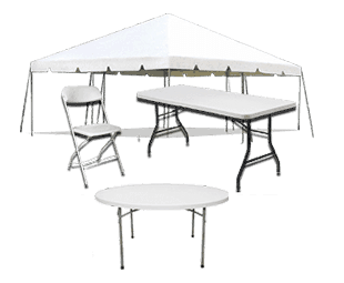 Weddings and Events Tents, Tables and Chairs Rental