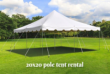 photo of 20' pole tent rental