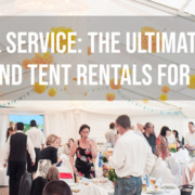 Tent rental service